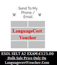 SELT A2 Speaking & Listening LanguageCert International ESOL Voucher